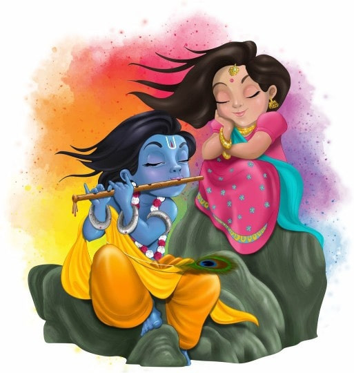 RadheKrishna Sticker